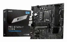 Tarjeta Madre Msi Pro B760m-p Ddr4, Socket 1700, 4x Ddr4 4800mhz, 2x M.2, 1x Hdmi, Micro Atx